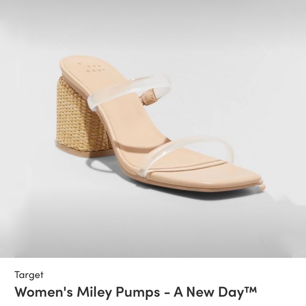Target A New Day Miley pump clear strap sandals